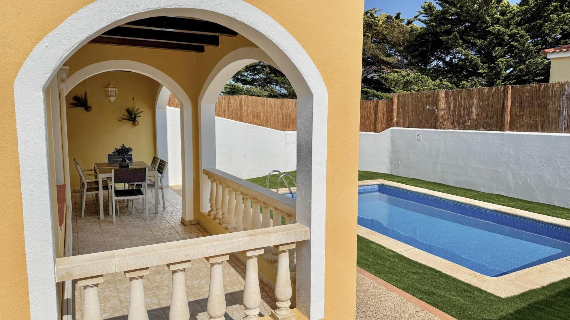 Chalet Villafranca Menorca Con Piscina Privada Cala en Bosch Exteriér fotografie